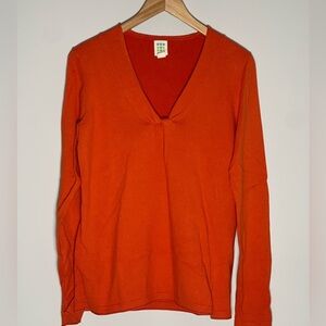 Title Nine | Orange Twist Mobetta 60 Front Salt Sweater